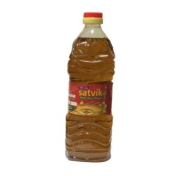 2 Bottles of Satvik Pure Kachi Ghani Mustard Oil ( Each), Cold
