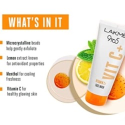 Lakme 9to5 Vitamin C Facewash with Microcrystalline Beads