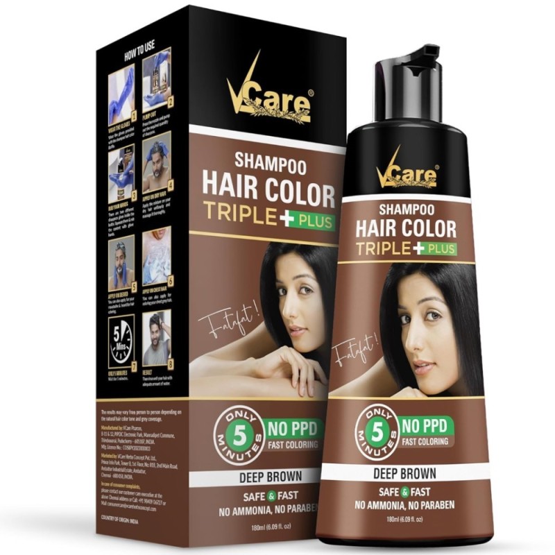 Vcare Shampoo Hair Colour Triple Plus