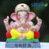 Satvik Ef 26 Eco Friendly Ganesha Idol Made of Clay Shadu Mati