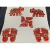 Satvik Acrylic Meenakari Hathi Shubh Labh Laxmi Charan Swastik