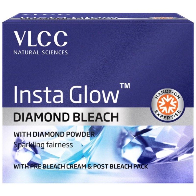 Vlcc Natural Sciences Insta Glow Diamond Bleach, Sparkling Fairness