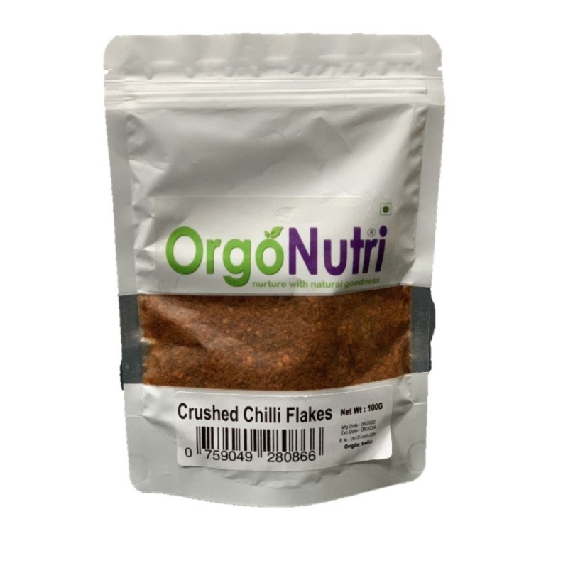 Orgonutri Crushed Chilli Flakes 100 Gm