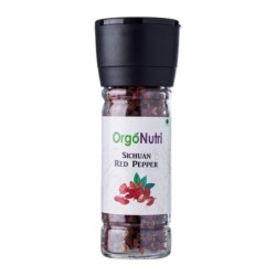 Orgonutri Whole Sichuan Red Peppercorn (Chinese Pepper) with Grinder