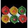 Satvik Colorful Clay Diyas for Diwali Festival, Multicolor Diwali