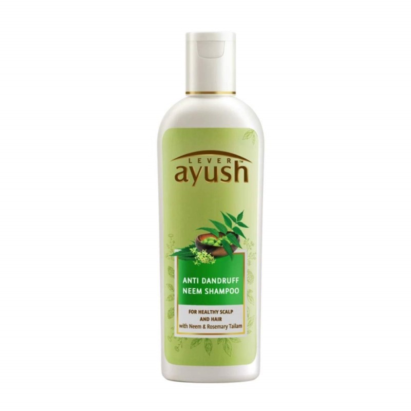 Lever Ayush Anti Dandruff Neem Shampoo, for Healthy Scalp and Hair
