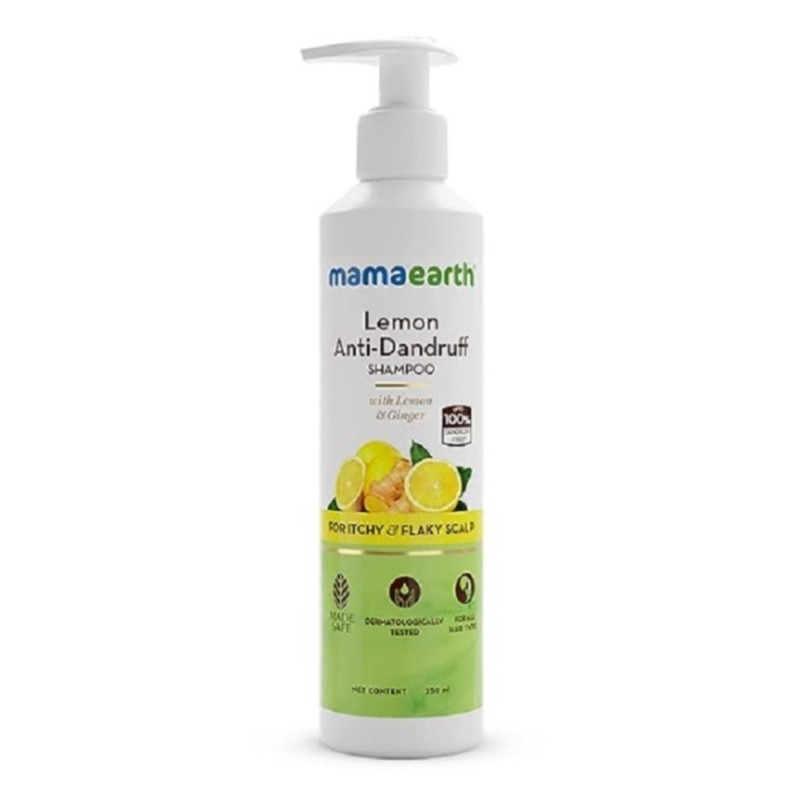 Mamaearth Lemon Anti-Dandruff Shampoo with Lemon & Ginger for Itchy