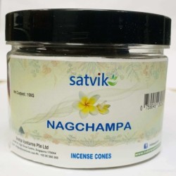 Satvik Nag Champa Incense Cones for Puja and Prayer 200g