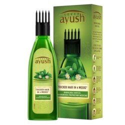 Lever Ayush Bhringaraj Hair Oil, Thicker Hair in 4 Weeks 100ml