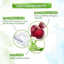 Mamaearth Beetroot Hydraful Sunscreen with Hyaluronic Acid SPF