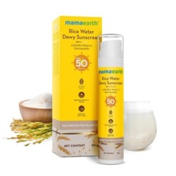 Mamaearth Rice Water Dewy Sunscreen with SPF 50 & PA++++ Uva & Uvb