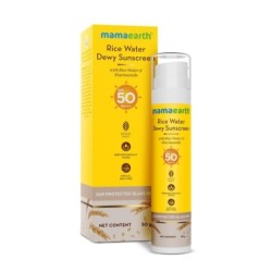 Mamaearth Rice Water Dewy Sunscreen with SPF 50 & PA++++ Uva & Uvb