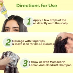Mamaearth Lemon Anti-Dandruff Hair Oil for Flaky Scalp Scalp