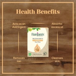 Banjara's Multani Mitti + Sandal Face Pack Powder 100 Gm