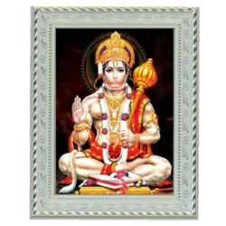 Satvik Lord Hanumanji, Bajrangbali (Lord of Strength) Designer White
