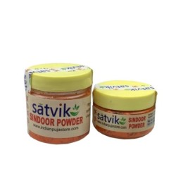 Satvik Natural Sindoor Powder (Orange) for Pooja and Prayer 25gm