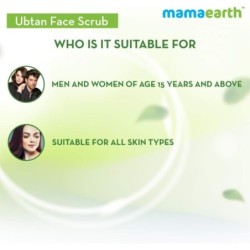 Mamaearth Tan Removal Ubtan Face Scrub with Turmeric and Walnut 100gm