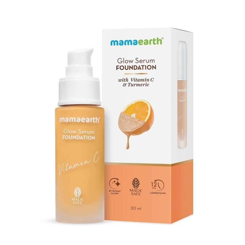 Mamaearth Glow Serum Matte Liquid Foundation Medium Coverage for All