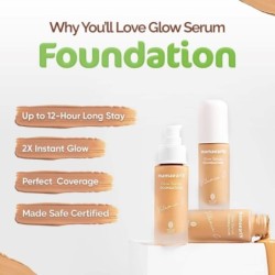 Mamaearth Glow Serum Matte Liquid Foundation Medium Coverage for All