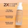 Mamaearth Glow Serum Foundation, Medium Coverage, Matte Finish