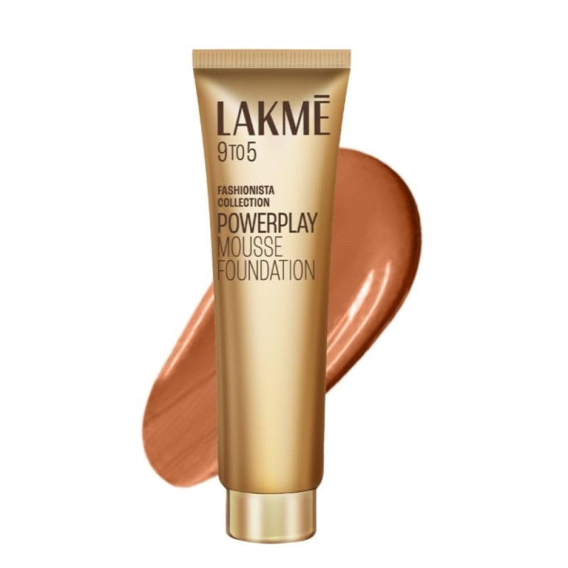 Lakmé 9 to 5 Weightless Mousse Foundation, Beige Caramel, Matte