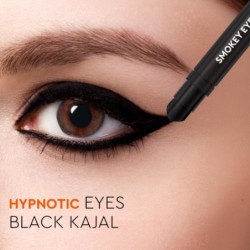 Vlcc Smokey Eyes Black Kajal - Intense Black Color Long Lasting