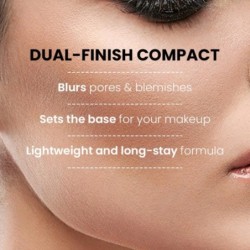 Lakmé Showstopper Collection Unreal Dual Cover Pressed Powder, Rose
