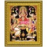Goddess Maha Lakshmi, Ma Saraswati and Lord Ganesha Designer Golden