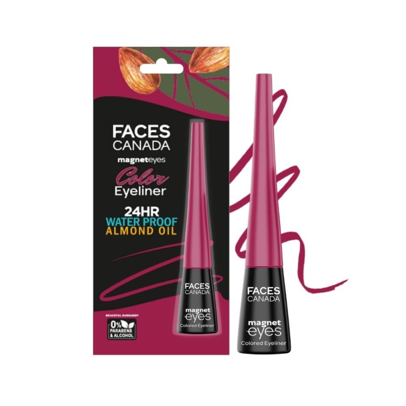 Facescanada Magneteyes Color Eyeliner Gel - Graceful Burgundy,glossy