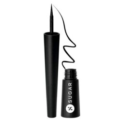 Sugar Cosmetics Gloss Boss 24Hr Glossy Eyeliner Gel with Brush
