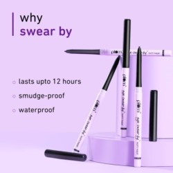 Plum Eye-Swear-by Kajal Deep Black Creamy Smooth Smudge-Proof