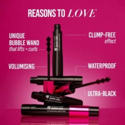 Myglamm Super Lash Volumising Mascara (Black Shade) Waterproof, Long