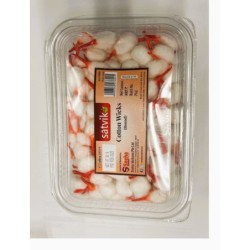 Satvik Kesar Diya Batti (Cotton Round Wick) for Prayer 1 Pack