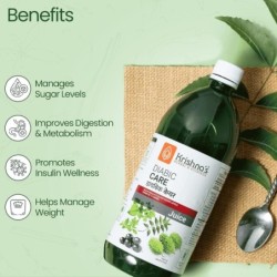 Krishna's Diabic Care Juice - Blend of 11 Herbs Methi, Amla, Karela