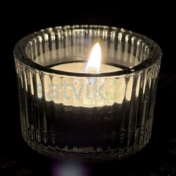 Satvik Crystal Glass Tea Ligh Candle Holder for Home Décor Diwali