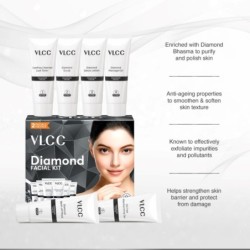 Vlcc Diamond Facial Kit, for Skin Polishing & Purification 60g