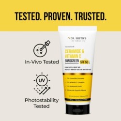 Dr. Sheth's Ceramide & Vitamin C Sunscreen SPF 50+ PA++++ In-Vivo