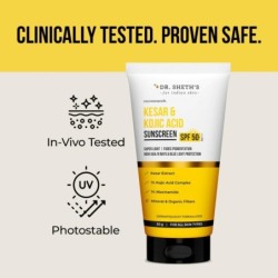 Dr. Sheth's Kesar & Kojic Acid Sunscreen SPF 50+ PA++++ In-Vivo