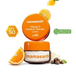 Mamaearth Vitamin C Moisture Therapy Lip Balm SPF 50 Dry & Chapped