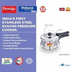 Prestige Stainless Steel Deluxe Alpha Svachh Outerlid Baby Handi