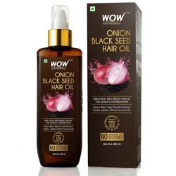 Wow Skin Science Onion Black Seed Hair Oil, Non-Sticky Non-Greasy