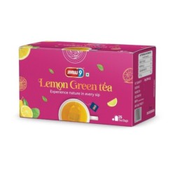 Jivraj9 Lemon Green Tea 25 Biodegradable Tea Bags Zesty Lemon Flavour