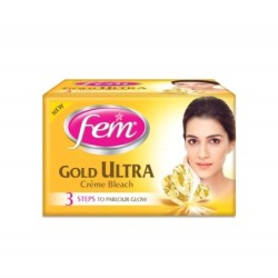 Fem Gold Ultra Creme Bleach, Parlour Glow in 15Mins 30g