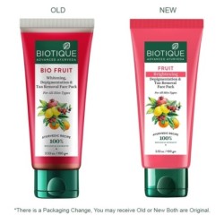 Biotique Fruit Brightening Depigmentation and Tan Removal Face Pack